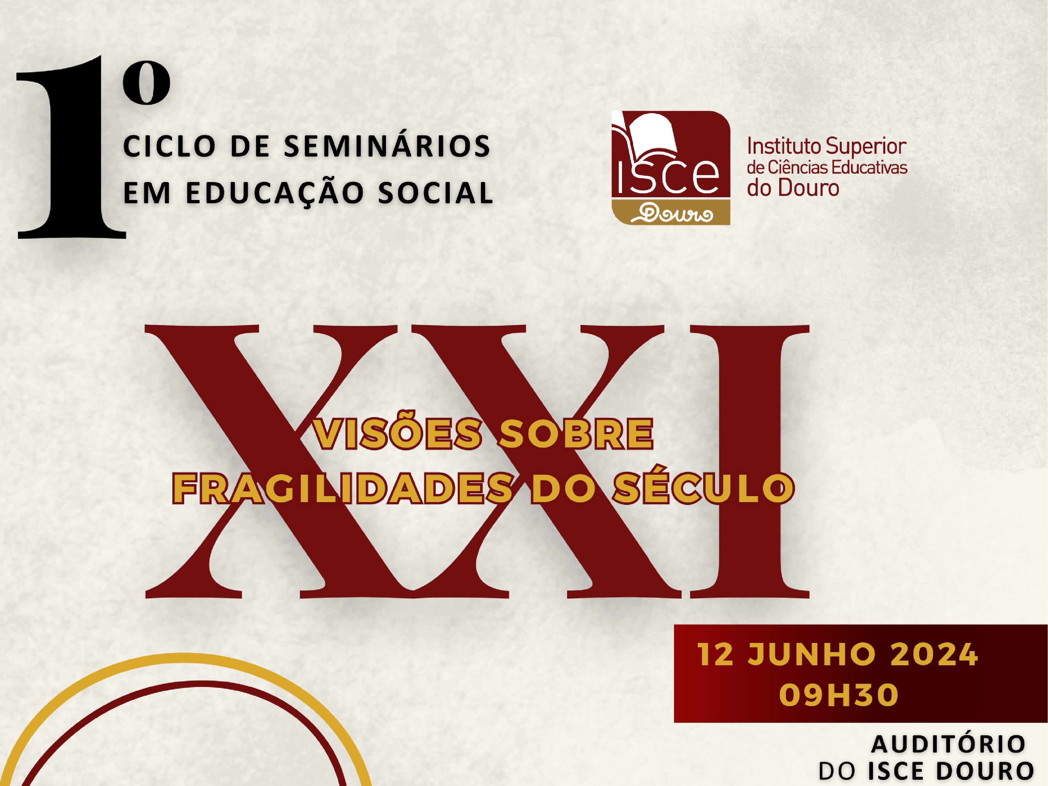 I Ciclo de Seminários em Educação Social no ISCE Douro