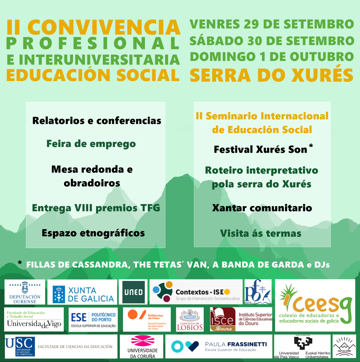 ISCE Douro participa no II Seminario Internacional de Educación Social e II Convivencia profesional e interuniversitaria de la Educación Social